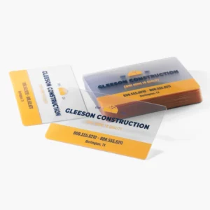 Clear Business Cards